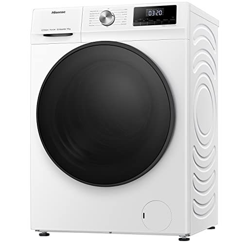 Freestanding Front Load Washing Machine – 10kg, 1400 RPM, Inverter Motor, Quick Wash, Steam Wash, White, Energy Class A