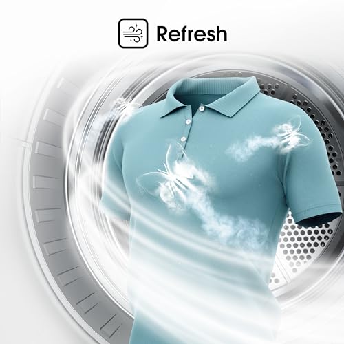 Freestanding Heat Pump Tumble Dryer – 9kg, Front Load, 15 Programs, Auto-Dry, Steam Refresh, Allergy Care, White (60cm)