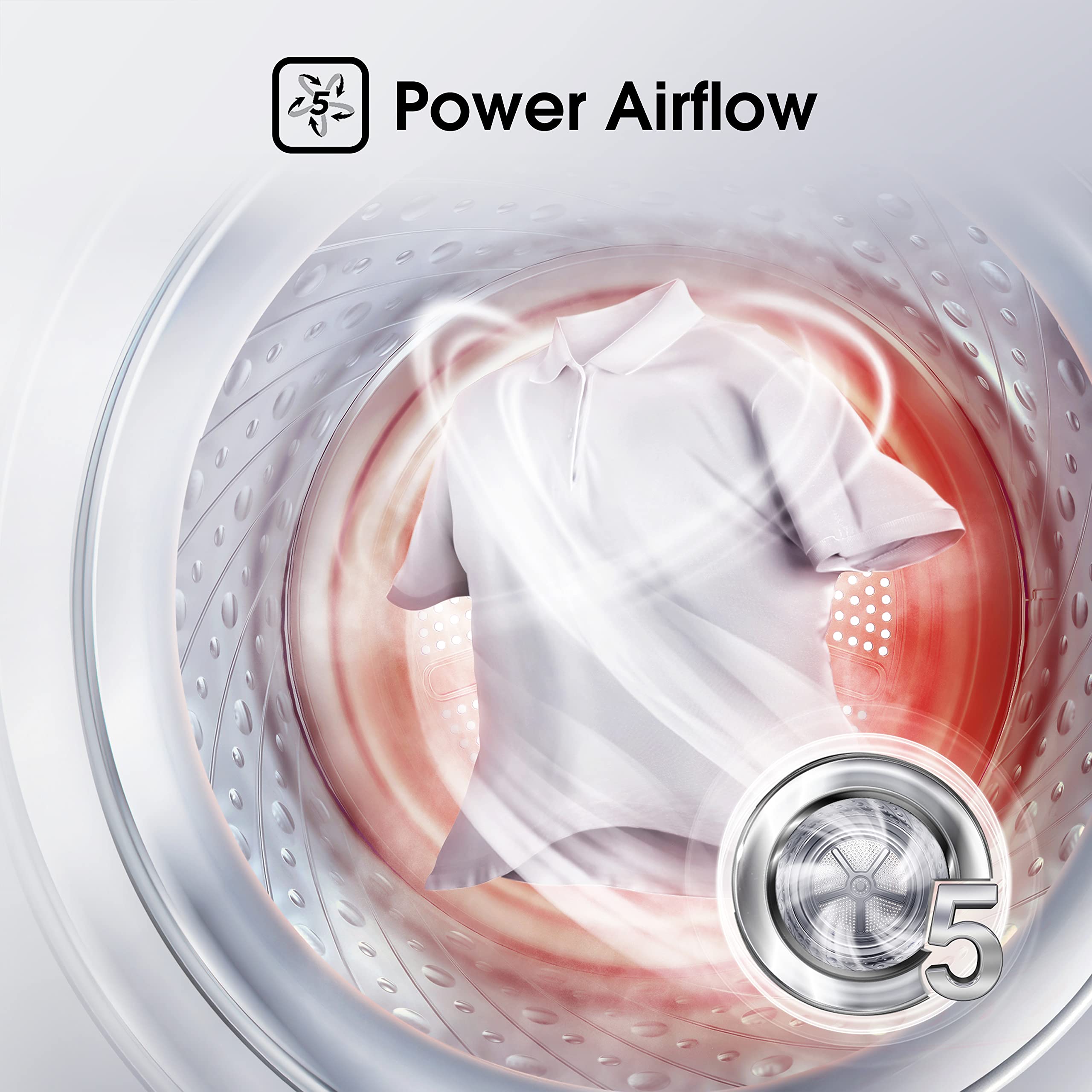 Freestanding Heat Pump Tumble Dryer – 9kg, Front Load, 15 Programs, Auto-Dry, Steam Refresh, Allergy Care, White (60cm)