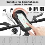 Waterproof Universal Bike & Motorcycle Phone Mount - 360° Rotating Hard Shell Handlebar Bag with Sensitive Touch Screen for Devices up to 7 Inches - Image 2
