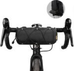 Waterproof Bike Handlebar Bag with Adjustable Shoulder Strap - Universal Front Storage for Road and Mountain Bicycles