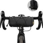 Waterproof Bike Handlebar Bag with Adjustable Shoulder Strap - Universal Front Storage for Road and Mountain Bicycles