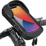 Waterproof Universal Bike & Motorcycle Phone Mount - 360° Rotating Hard Shell Handlebar Bag with Sensitive Touch Screen for Devices up to 7 Inches