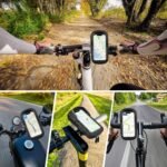 Waterproof Universal Bike & Motorcycle Phone Mount - 360° Rotating Hard Shell Handlebar Bag with Sensitive Touch Screen for Devices up to 7 Inches - Image 9