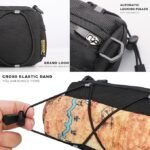 Waterproof Bike Handlebar Bag with Adjustable Shoulder Strap - Universal Front Storage for Road and Mountain Bicycles - Image 3
